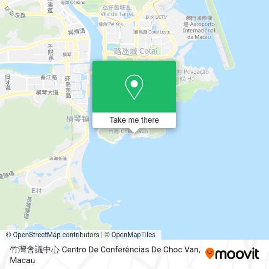 竹灣會議中心 Centro De Conferências De Choc Van map