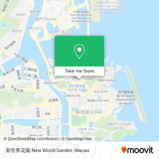 新世界花園 New World Garden map