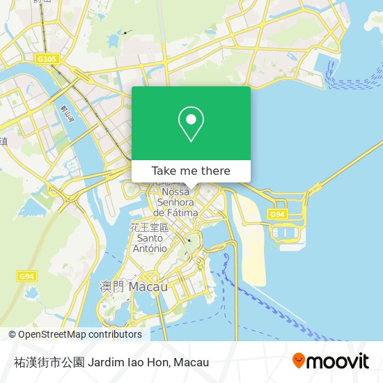 祐漢街市公園 Jardim Iao Hon map