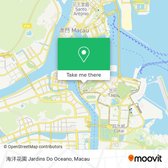 海洋花園 Jardins Do Oceano map