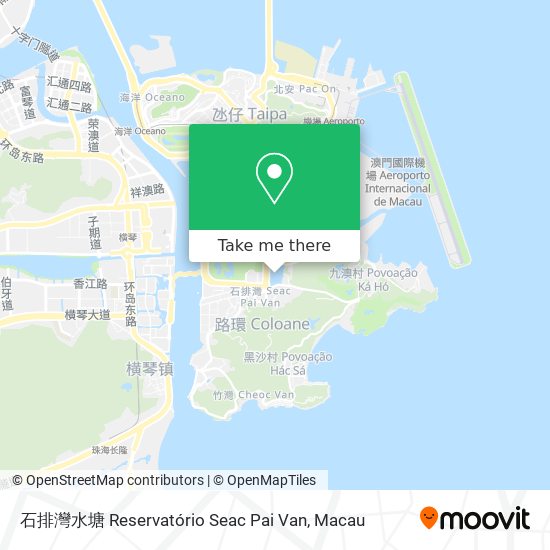 石排灣水塘 Reservatório Seac Pai Van map