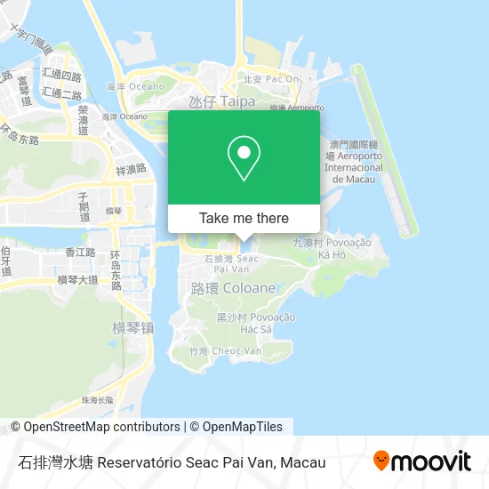 石排灣水塘 Reservatório Seac Pai Van map
