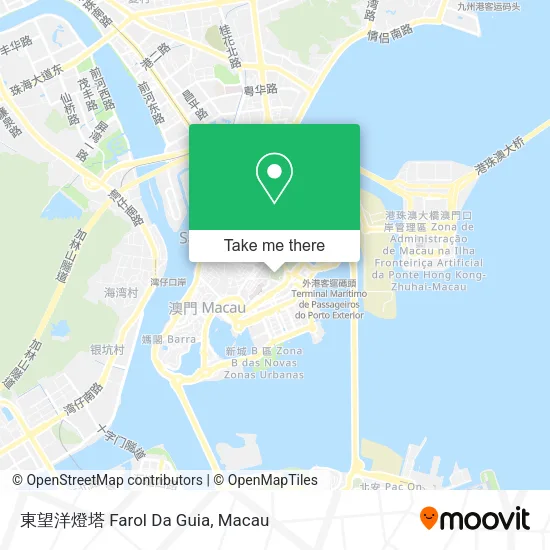 東望洋燈塔 Farol Da Guia map