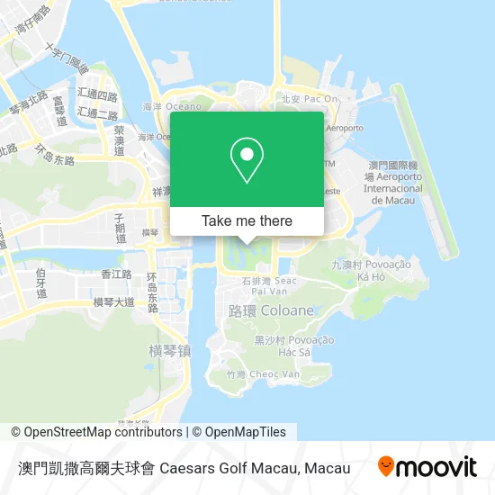 澳門凱撒高爾夫球會 Caesars Golf Macau map