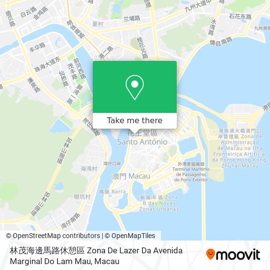 林茂海邊馬路休憩區 Zona De Lazer Da Avenida Marginal Do Lam Mau map
