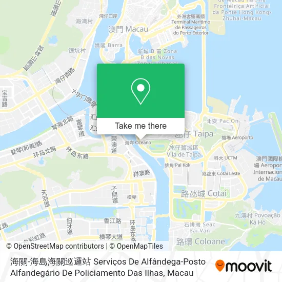海關-海島海關巡邏站 Serviços De Alfândega-Posto Alfandegário De Policiamento Das Ilhas地圖