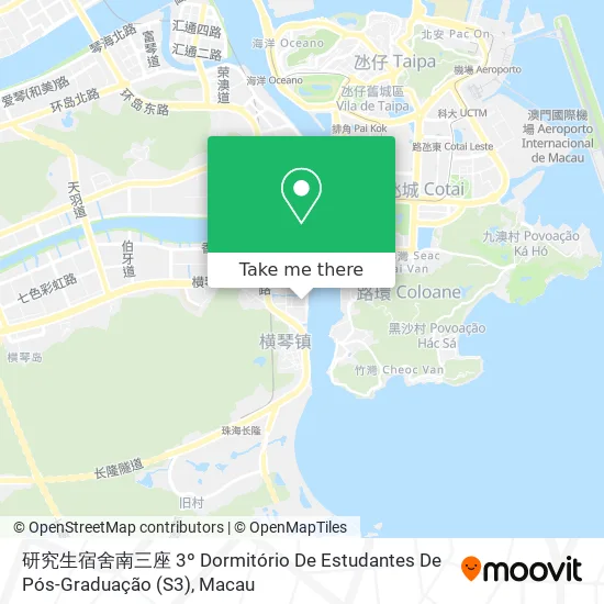 研究生宿舍南三座 3º Dormitório De Estudantes De Pós-Graduação (S3)地圖