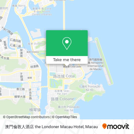 澳門倫敦人酒店 the Londoner Macau Hotel map