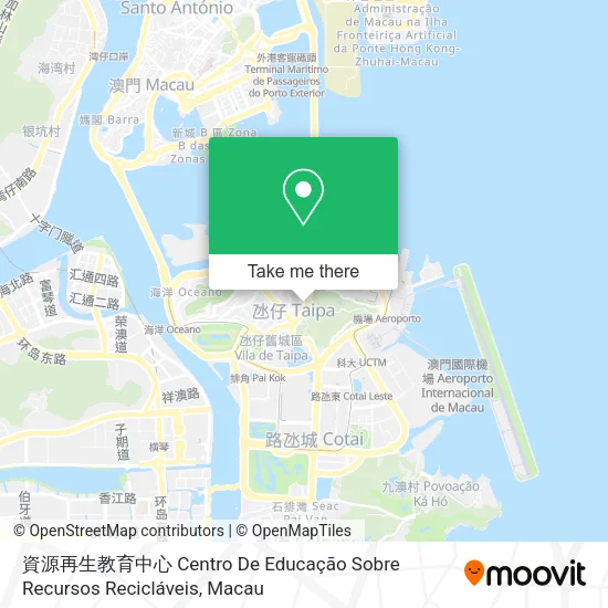 資源再生教育中心 Centro De Educação Sobre Recursos Recicláveis map