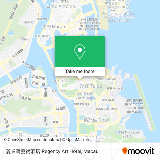 麗景灣藝術酒店 Regency Art Hotel地圖
