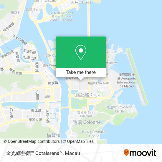 金光綜藝館™ Cotaiarena™地圖