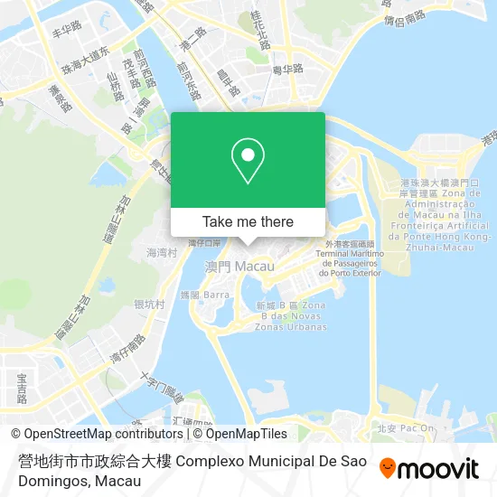 營地街市市政綜合大樓 Complexo Municipal De Sao Domingos地圖