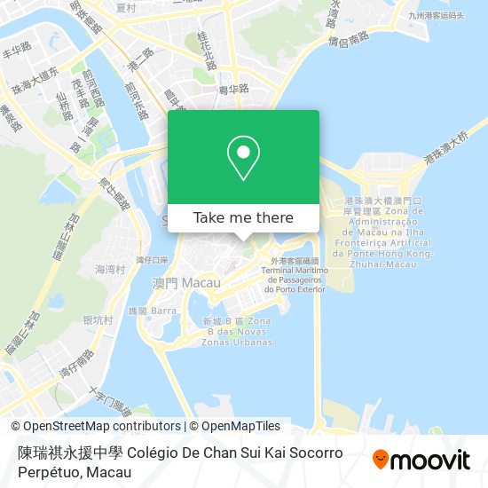 陳瑞祺永援中學 Colégio De Chan Sui Kai Socorro Perpétuo map