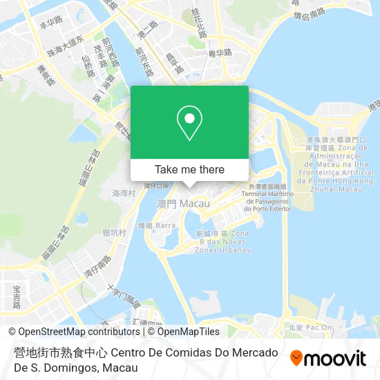 營地街市熟食中心 Centro De Comidas Do Mercado De S. Domingos map