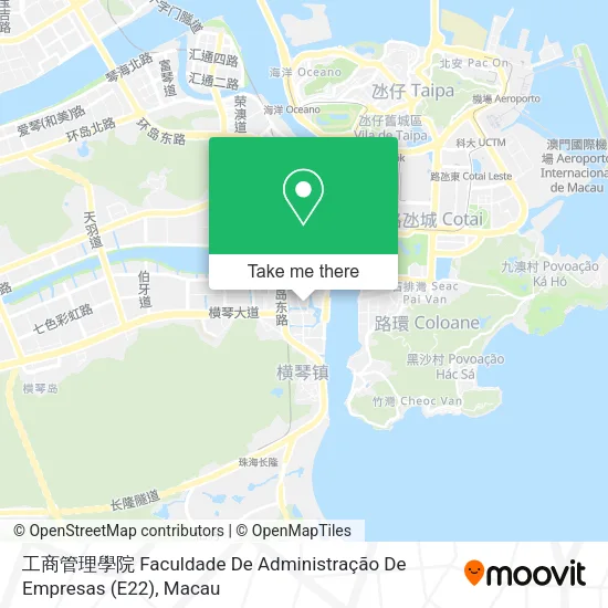 工商管理學院 Faculdade De Administração De Empresas (E22)地圖