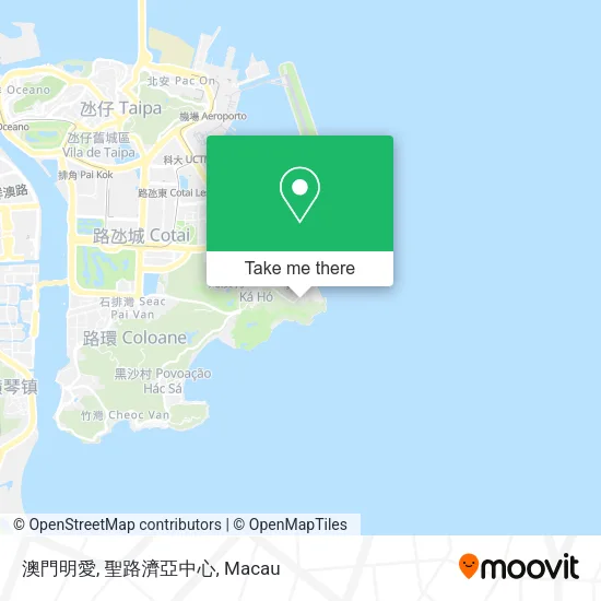 澳門明愛, 聖路濟亞中心地圖