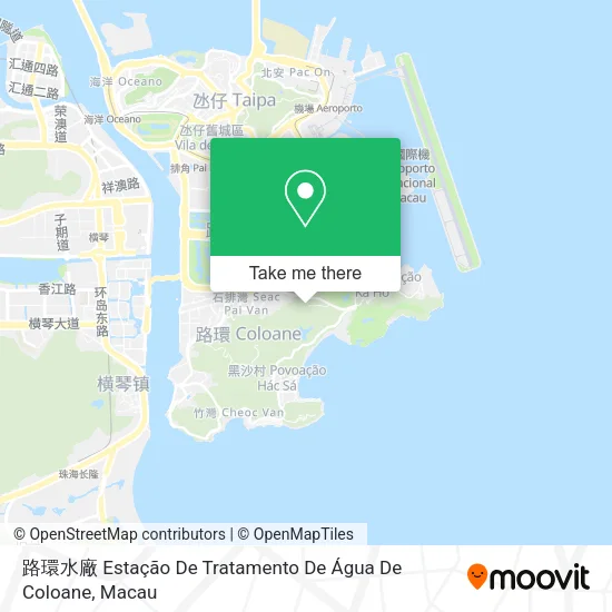 路環水廠 Estação De Tratamento De Água De Coloane map