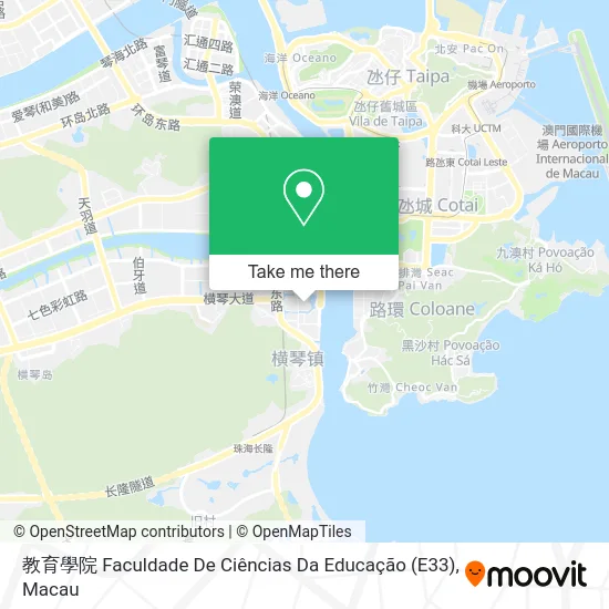 教育學院 Faculdade De Ciências Da Educação (E33) map