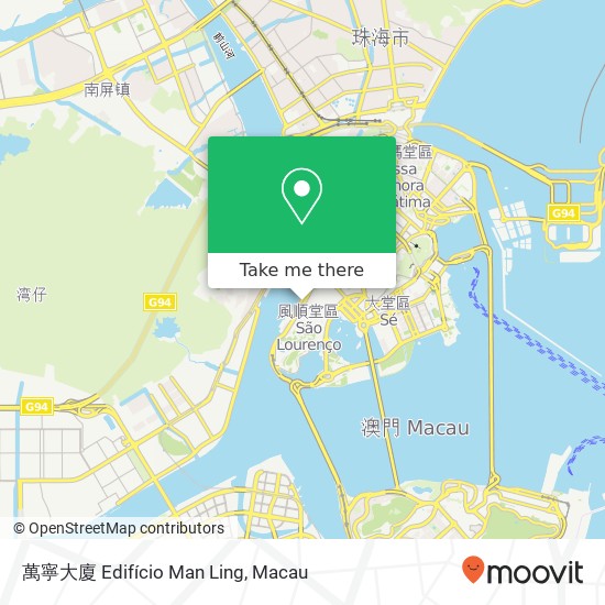萬寧大廈 Edifício Man Ling map