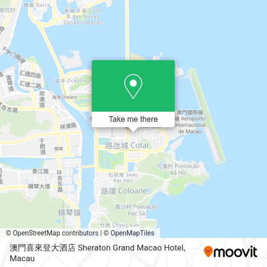 澳門喜來登大酒店 Sheraton Grand Macao Hotel地圖