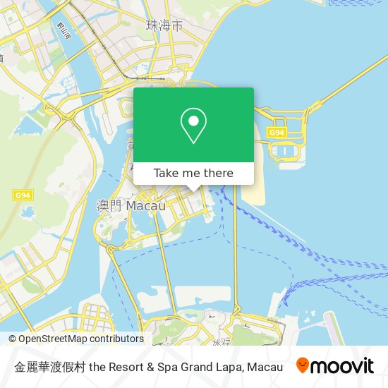 金麗華渡假村 the Resort & Spa Grand Lapa map