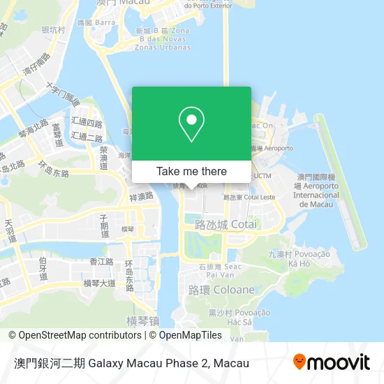 澳門銀河二期 Galaxy Macau Phase 2地圖