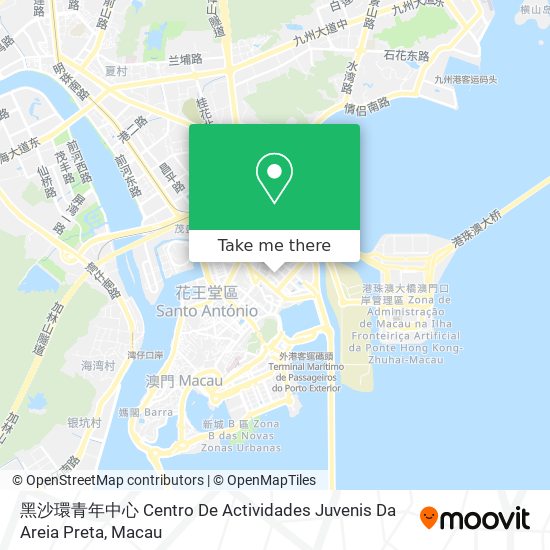 黑沙環青年中心 Centro De Actividades Juvenis Da Areia Preta map