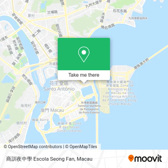 商訓夜中學 Escola Seong Fan地圖