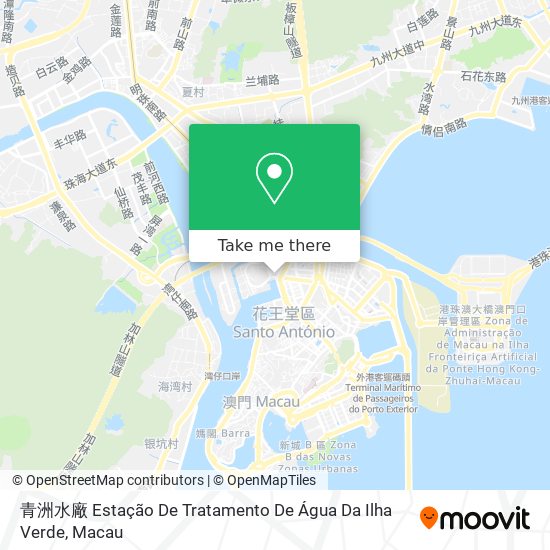 青洲水廠  Estação De Tratamento De Água Da Ilha Verde地圖