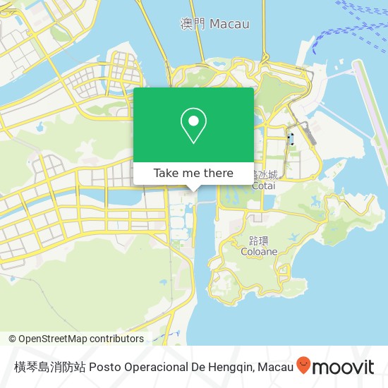 橫琴島消防站 Posto Operacional De Hengqin map