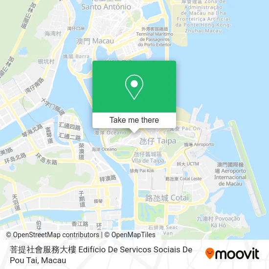 菩提社會服務大樓 Edifício De Servicos Sociais De Pou Tai map