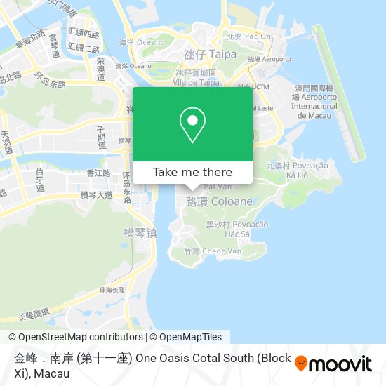 金峰．南岸 (第十一座) One Oasis Cotal South (Block Xi) map