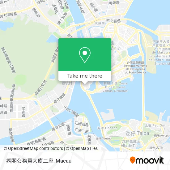 媽閣公務員大廈二座地圖