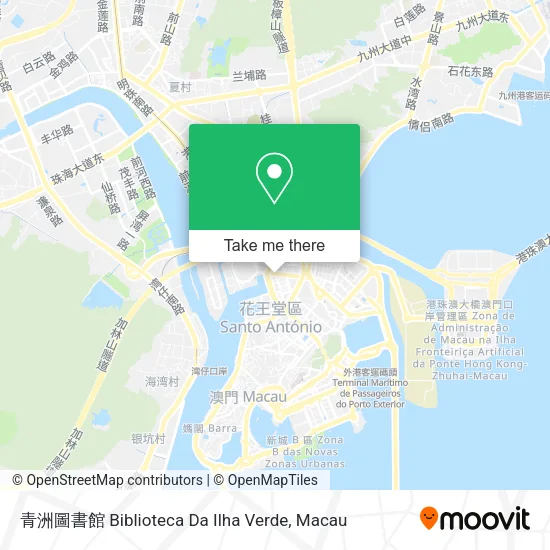 青洲圖書館 Biblioteca Da Ilha Verde地圖