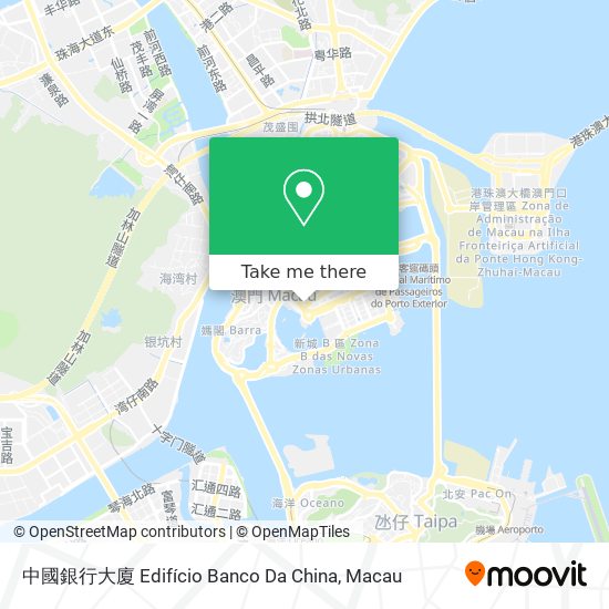中國銀行大廈 Edifício Banco Da China map