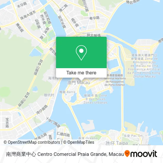 南灣商業中心 Centro Comercial Praia Grande地圖