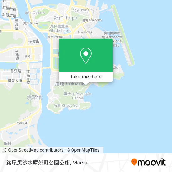 路環黑沙水庫郊野公園公廁 map