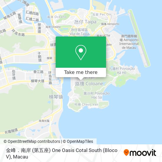 金峰．南岸 (第五座) One Oasis Cotal South (Bloco V) map
