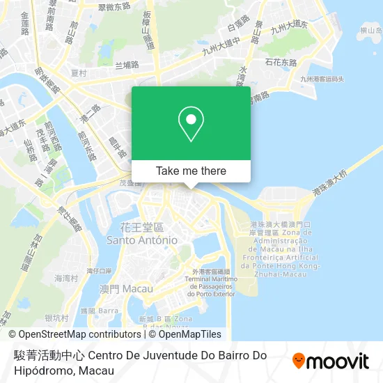 駿菁活動中心 Centro De Juventude Do Bairro Do Hipódromo地圖