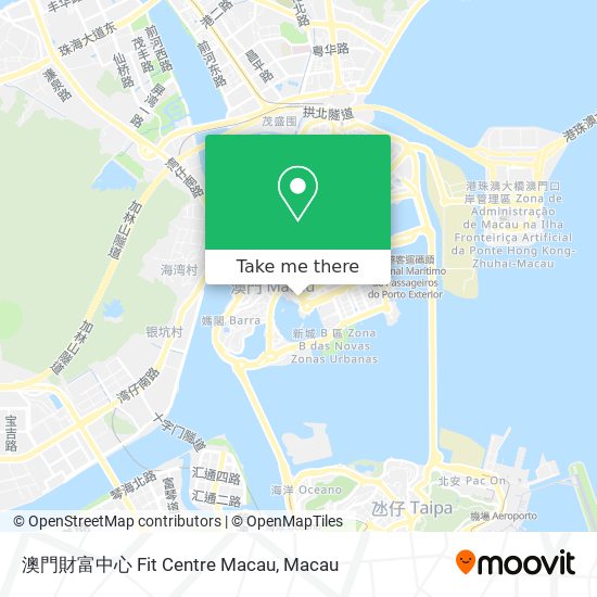 澳門財富中心 Fit Centre Macau map