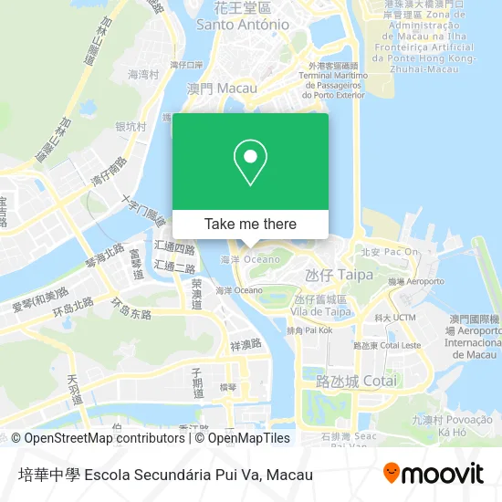 培華中學 Escola Secundária Pui Va地圖