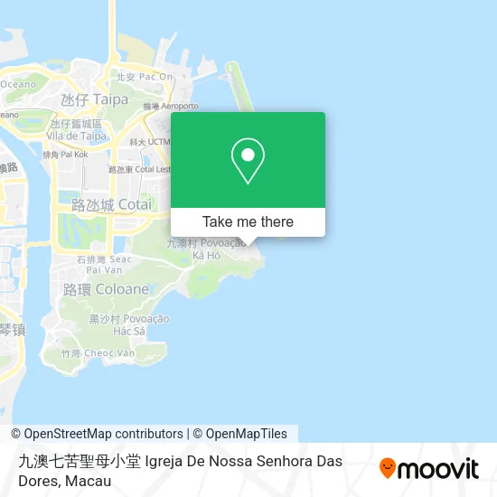 九澳七苦聖母小堂 Igreja De Nossa Senhora Das Dores map