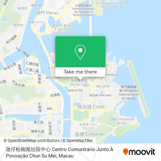 氹仔松樹尾社區中心 Centro Comunitário Junto À Povoação Chun Su Mei map