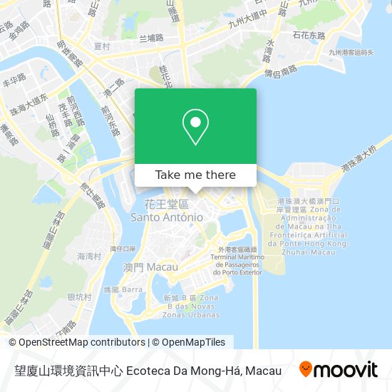 望廈山環境資訊中心 Ecoteca Da Mong-Há map