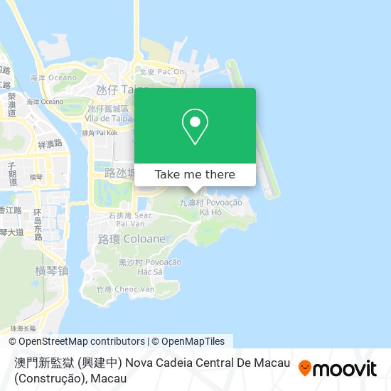 澳門新監獄 (興建中) Nova Cadeia Central De Macau (Construção) map
