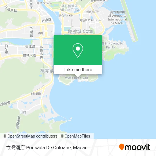 竹灣酒店 Pousada De Coloane map