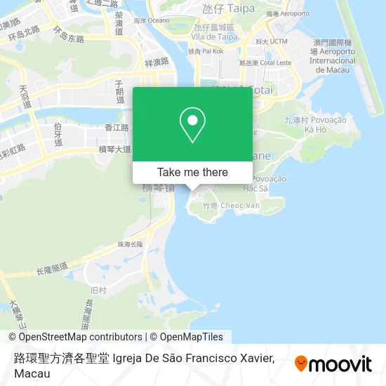 路環聖方濟各聖堂 Igreja De São Francisco Xavier map
