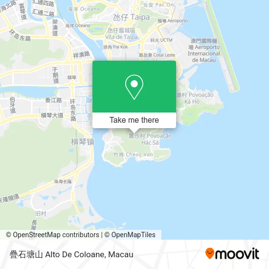疊石塘山 Alto De Coloane map