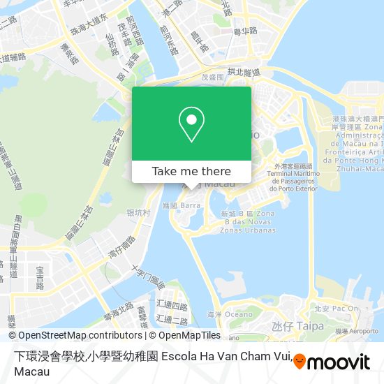 下環浸會學校,小學暨幼稚園 Escola Ha Van Cham Vui map