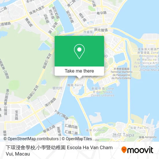 下環浸會學校,小學暨幼稚園 Escola Ha Van Cham Vui地圖